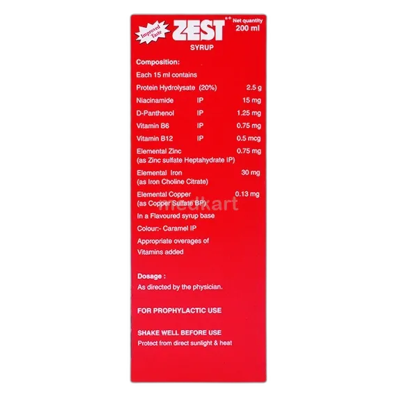 zest syrup 200 ml
